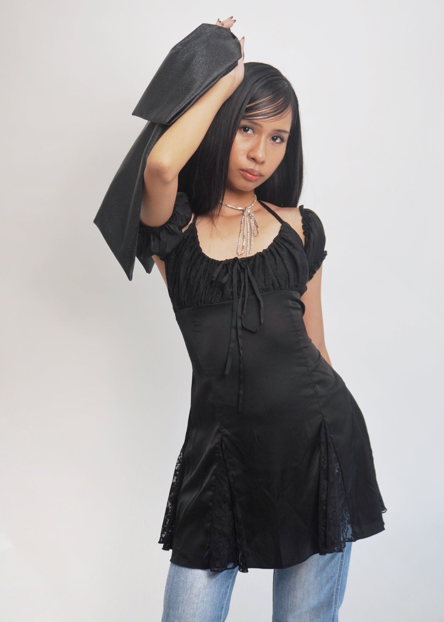 Ribbonette Bag in Noir