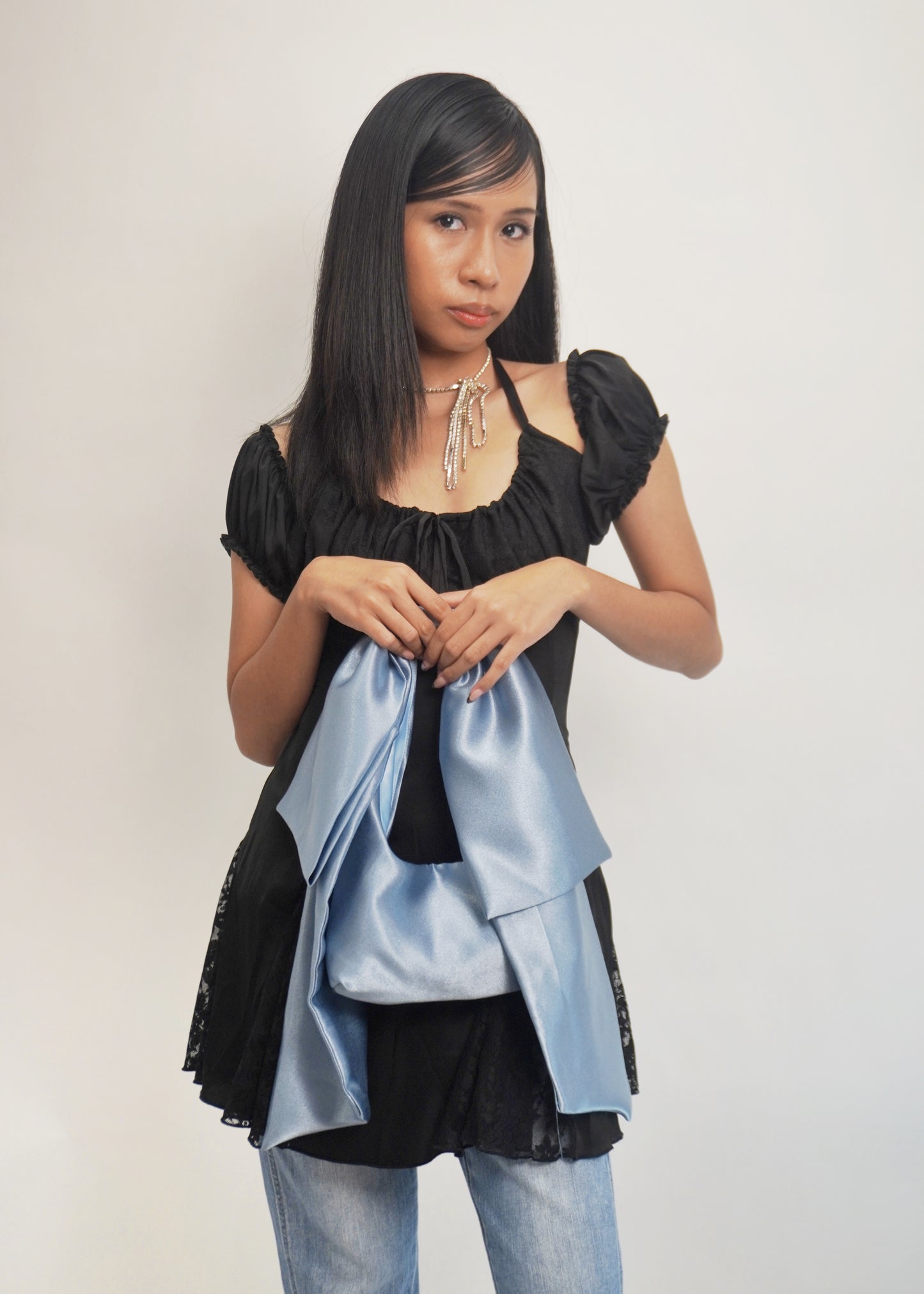 Ribbonette Bag in Sky