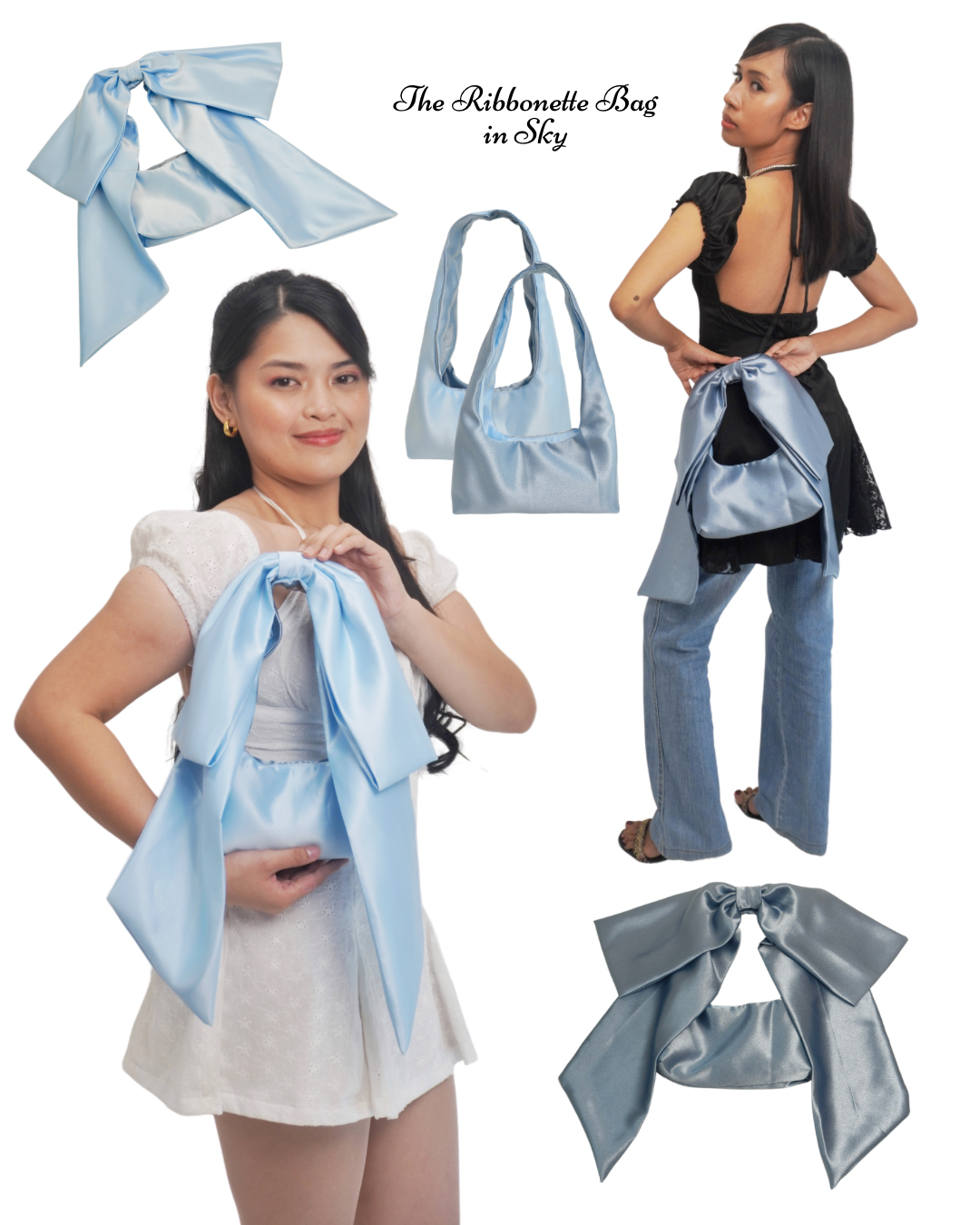 Ribbonette Bag in Sky
