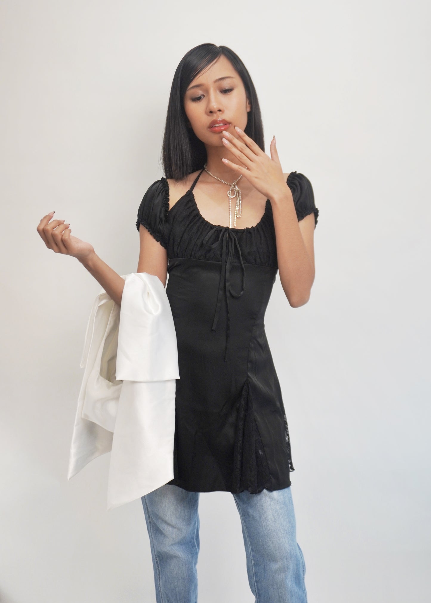 Ribbonette Bag in Pearl
