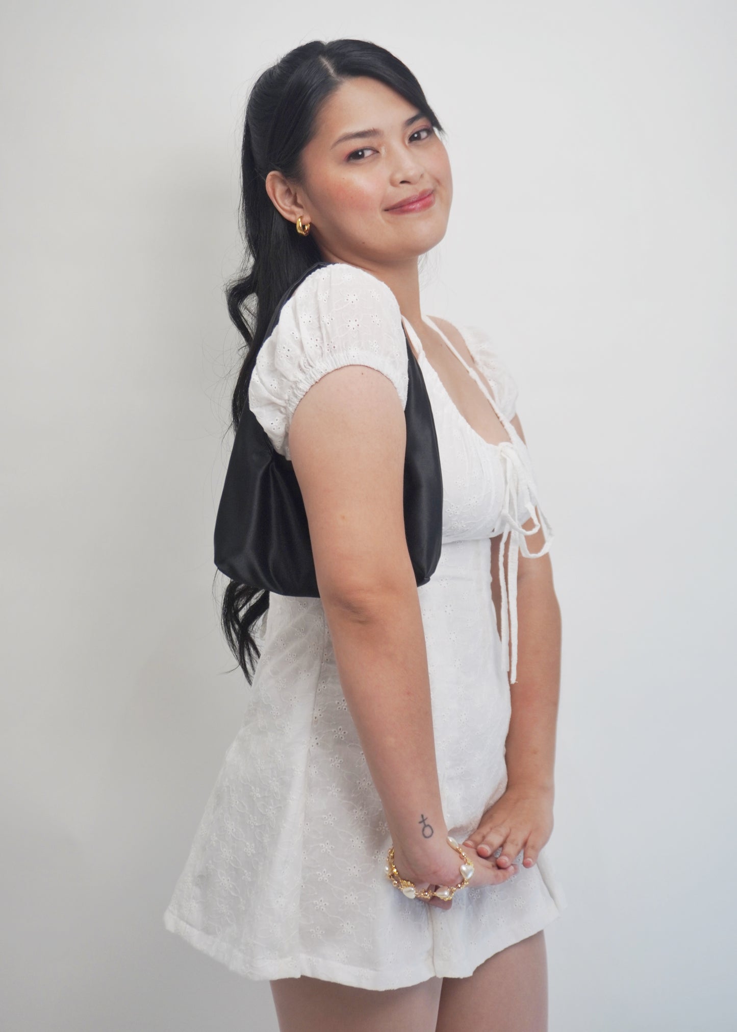 Ribbonette Bag in Noir