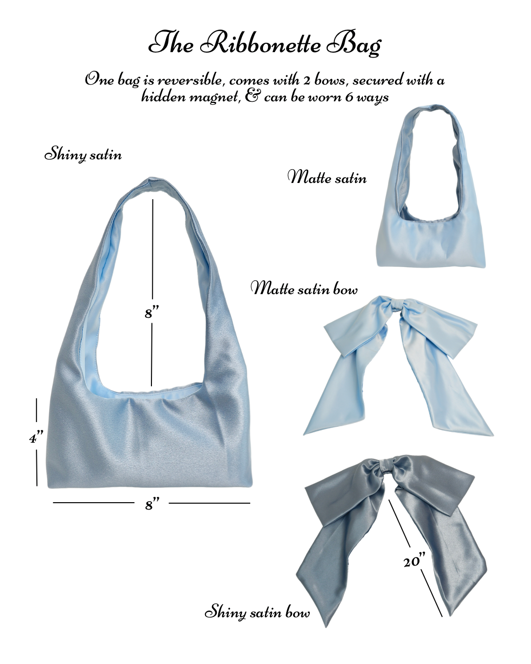 Ribbonette Bag in Rose