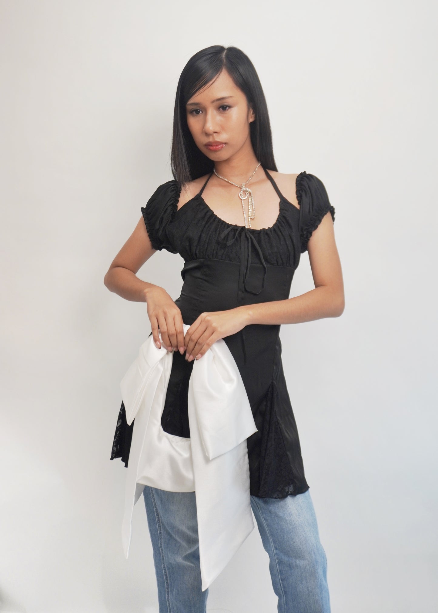 Ribbonette Bag in Pearl