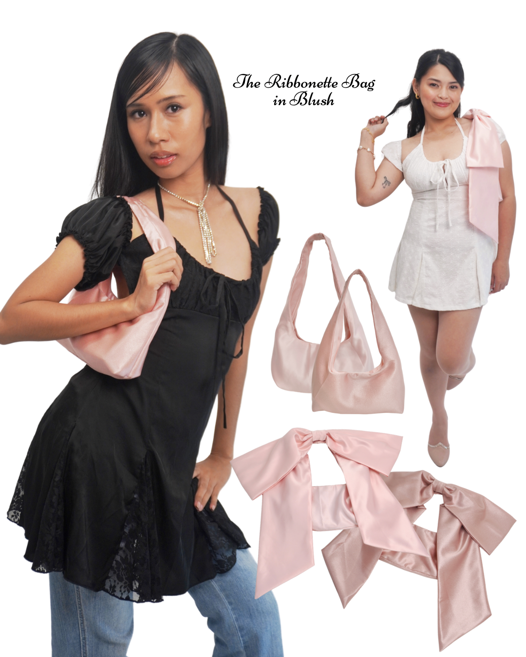 Ribbonette Bag in Blush