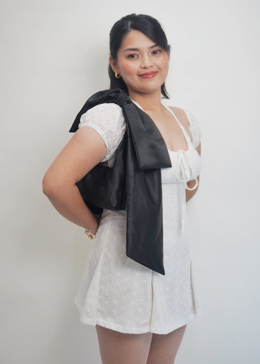 Ribbonette Bag in Noir
