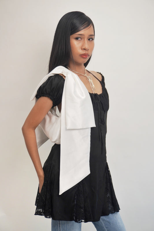 Ribbonette Bag in Pearl