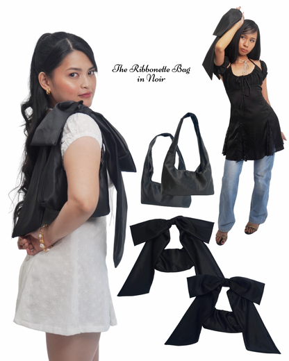 Ribbonette Bag in Noir