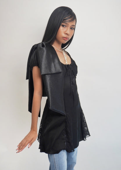 Ribbonette Bag in Noir